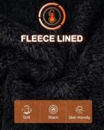 Yundobop Men's Heavy Pullover Hoodies Sherpa Fleece Lined Thick Winter Warm Hooded Sweatshirt with Kangaroo Pocket - Image 4